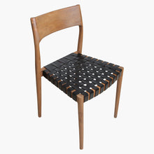 Load image into Gallery viewer, Dining chair black leather
