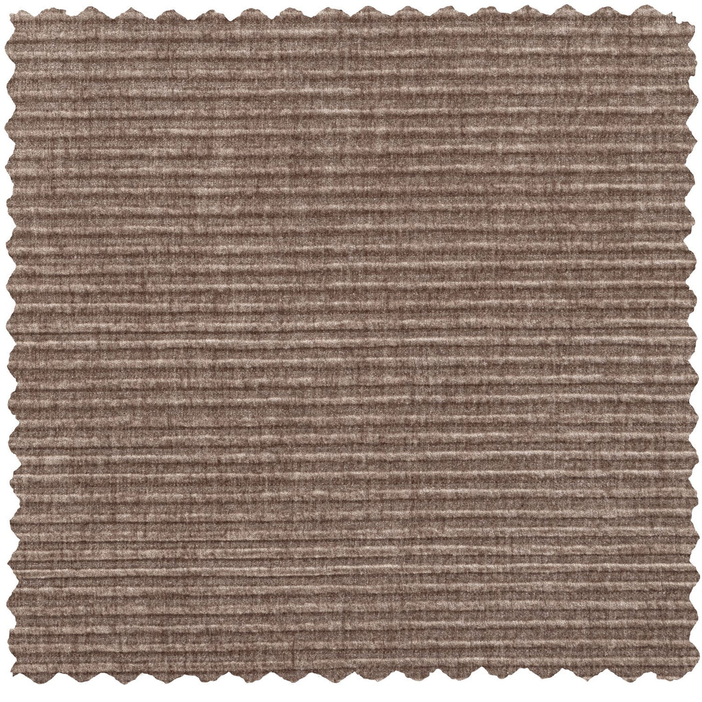 STATEMENT CORNER SOFA RIGHT RIB FABRIC CLAY GREY