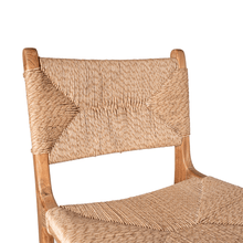 Charger l'image dans la galerie, Teak and Rope Bar Stool
