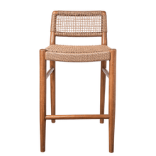 Charger l'image dans la galerie, Teak and Rope Counter Stool