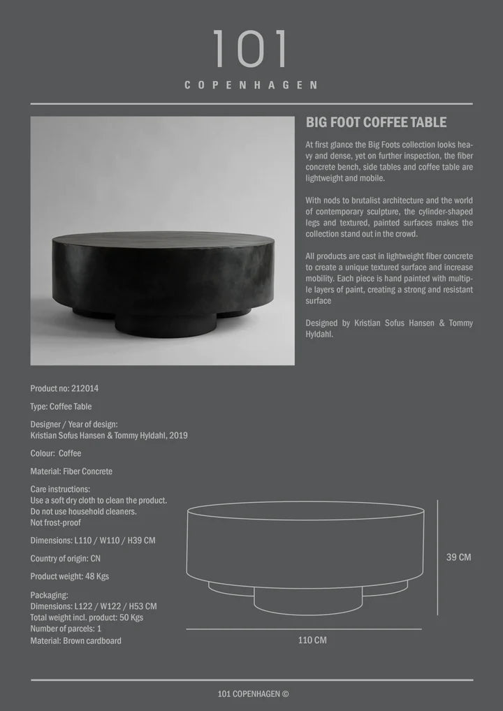 Big Foot Coffee Table, Big - Coffee