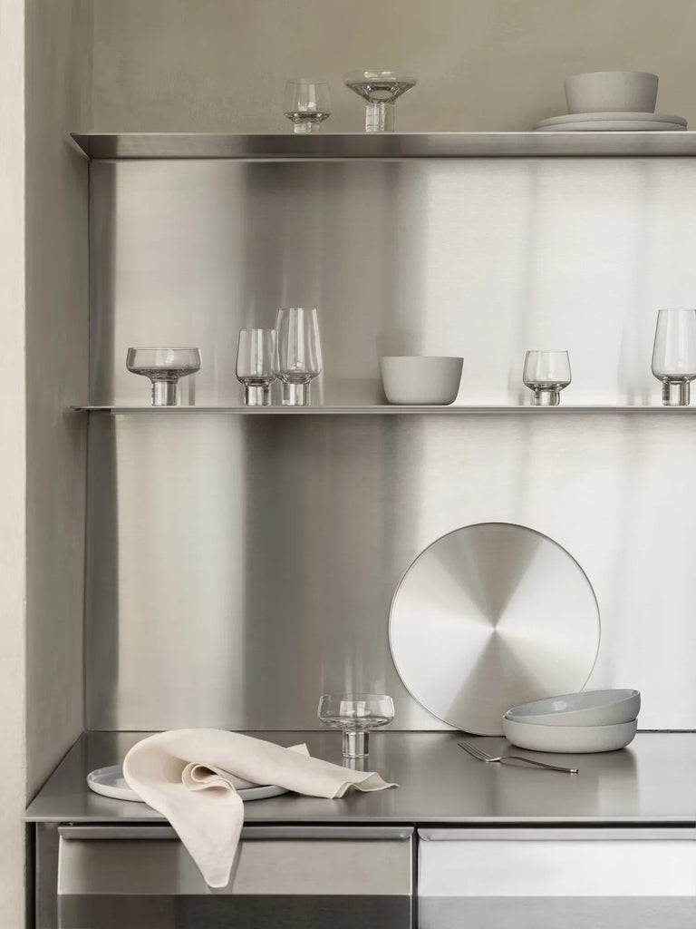 Tray -PEASY- colour Stainless Steel - size L