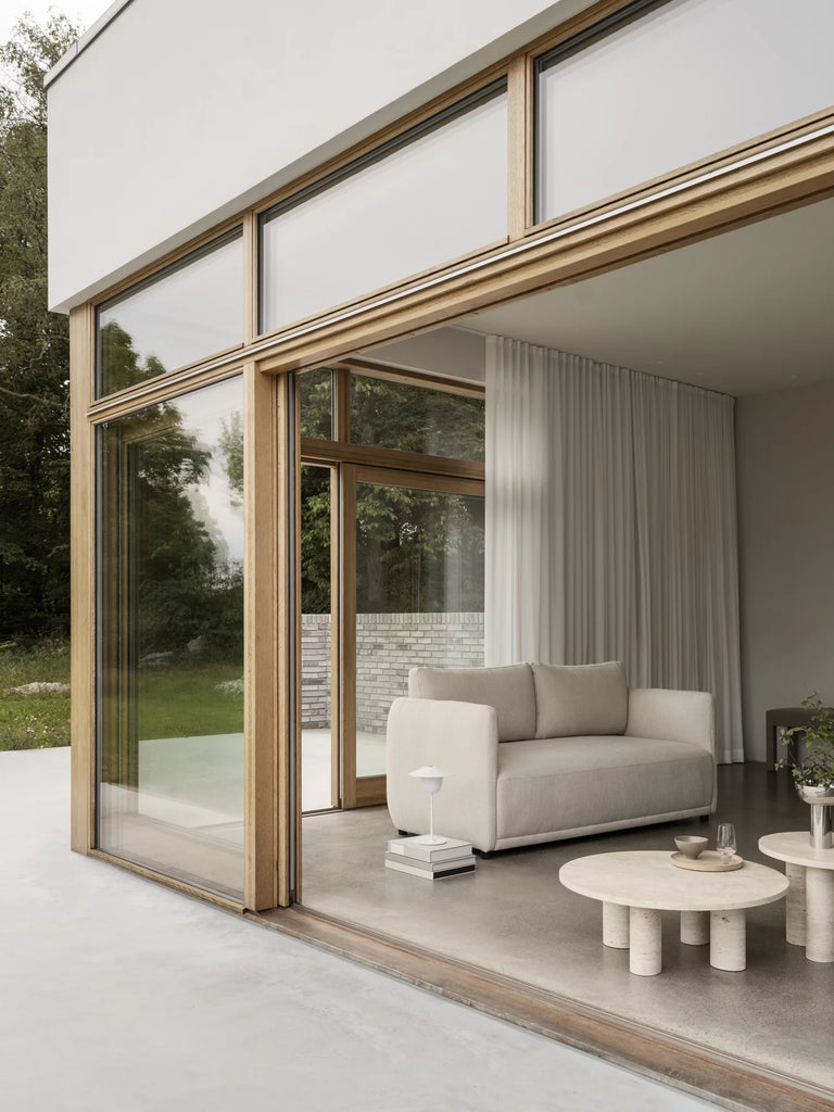 Coffee Table -VOLOS- Travertine Size L Round