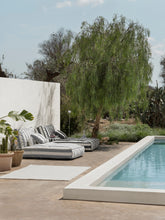 Load image into Gallery viewer, Outdoor Bed -STAY- colour Lily White/Elephant Skin - size 120 x 190 cm