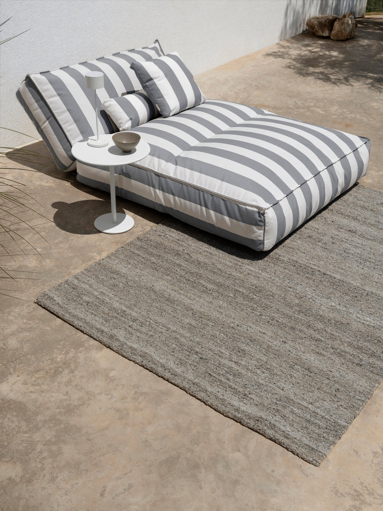 Outdoor Bed -STAY- colour Lily White/Elephant Skin - size 120 x 190 cm