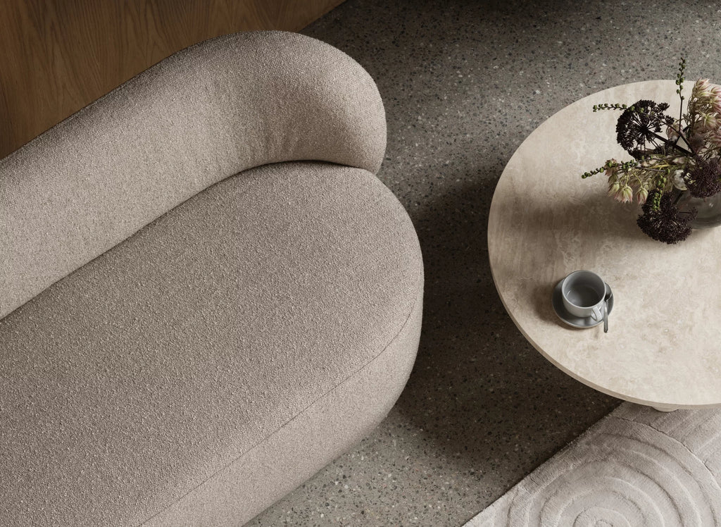 Coffee Table -VOLOS- Travertine Size L Round