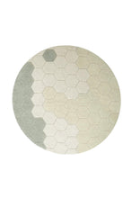 Charger l&#39;image dans la galerie, WASHABLE RUG ROUND HONEYCOMB Ø 140 cm