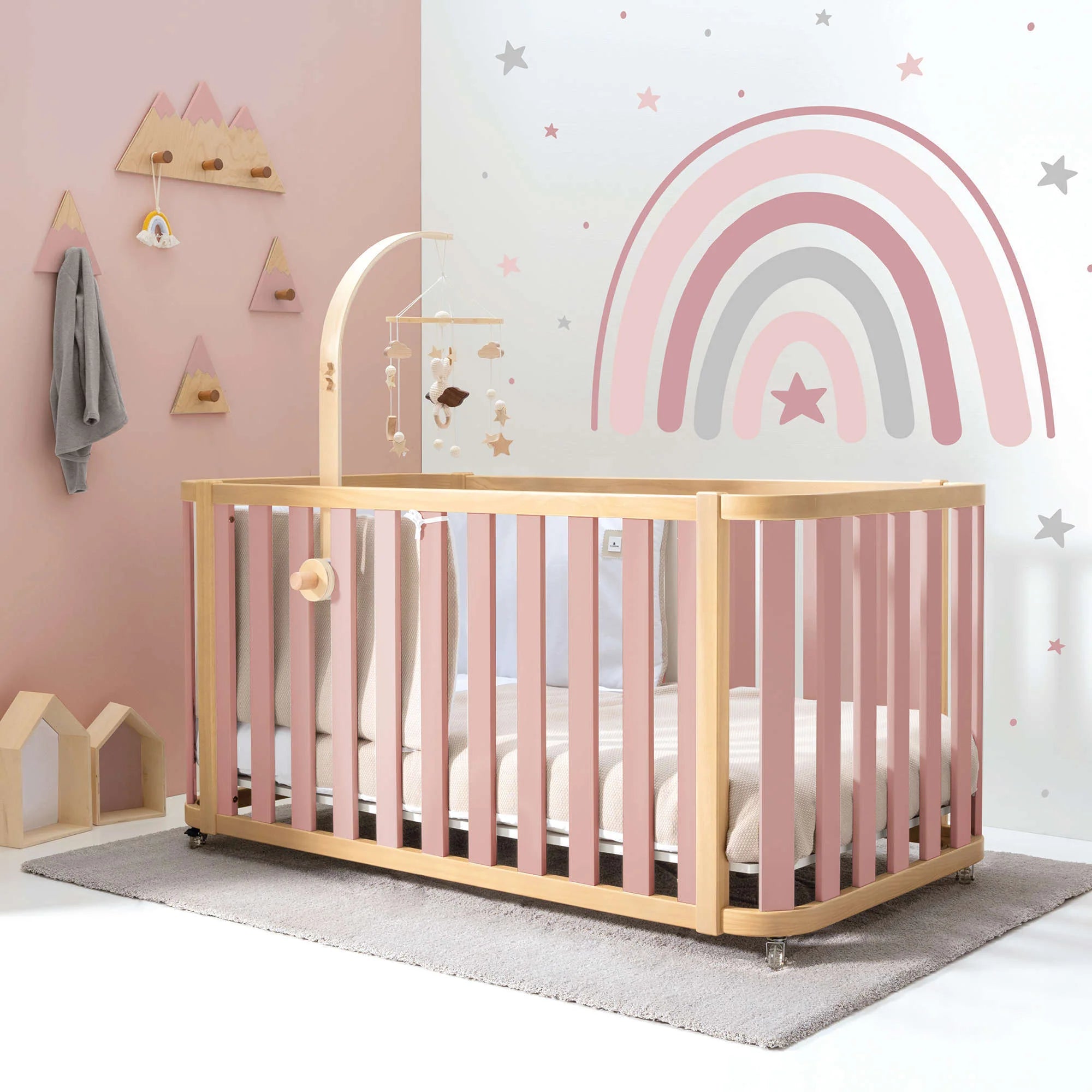 Mini crib wood online