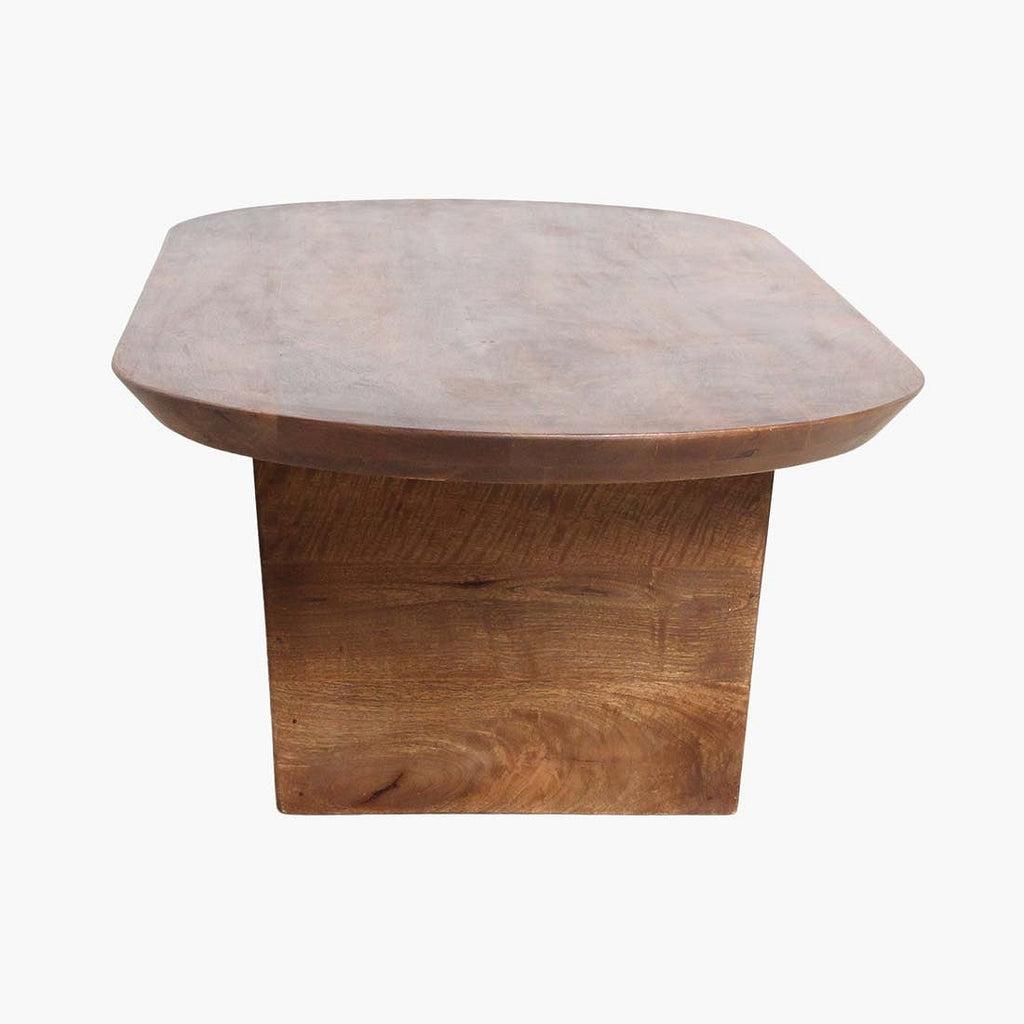 Bullnose coffee table brown