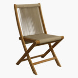 Rope folding chair natural
