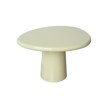 Charger l'image dans la galerie, Coffee table Juno W64 cm x D55 cm x H40 cm - Shining Pale khaki Stoneskin - Round edge