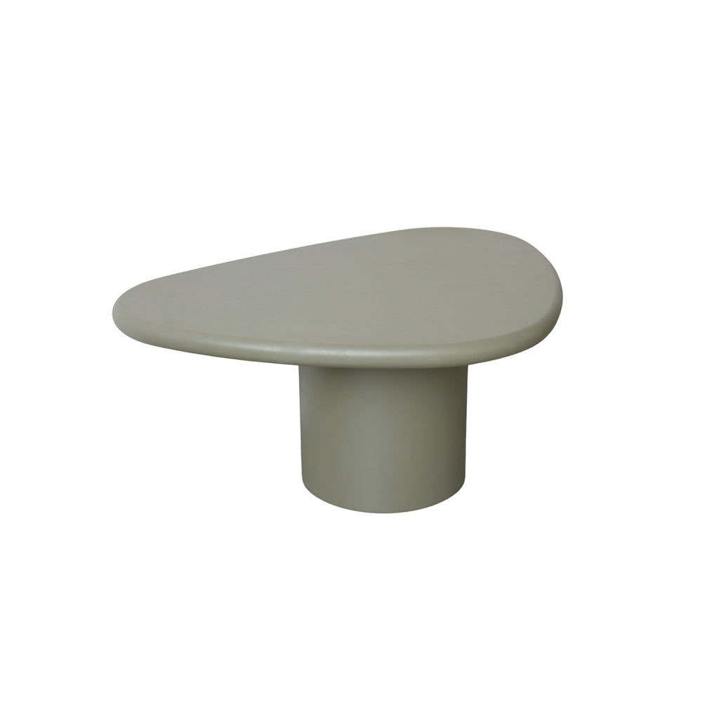 Coffee table Tille W90 cm x D60 cm x H38 cm - Shining - Burnt olive -- Round edge - StoneSkin