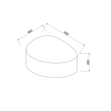 Load image into Gallery viewer, Coffee table Varzy small - W55 D45 H40 - Burnt olive Stoneskin - Round edge