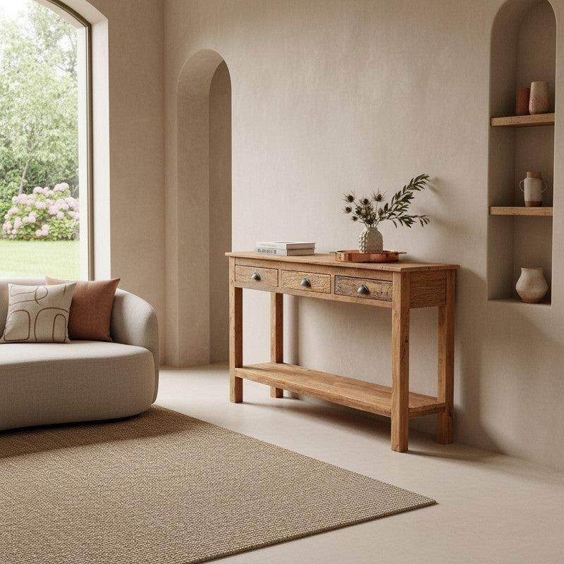Farmwood console 3x drawers