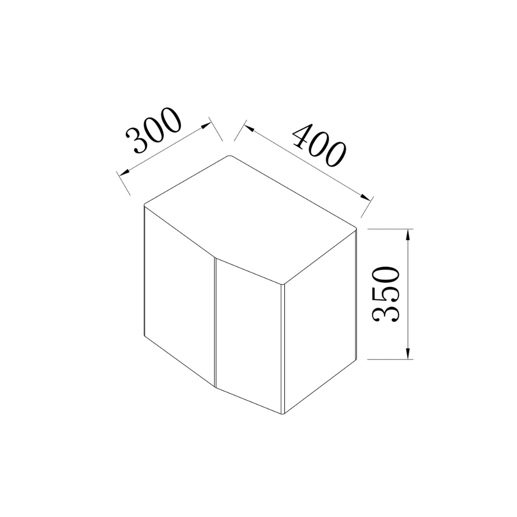 Coffee table Creully W40 D30 H35 - Brushed steel