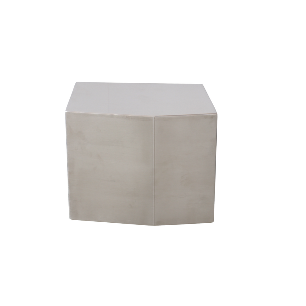 Coffee table Creully W40 D30 H35 - Brushed steel