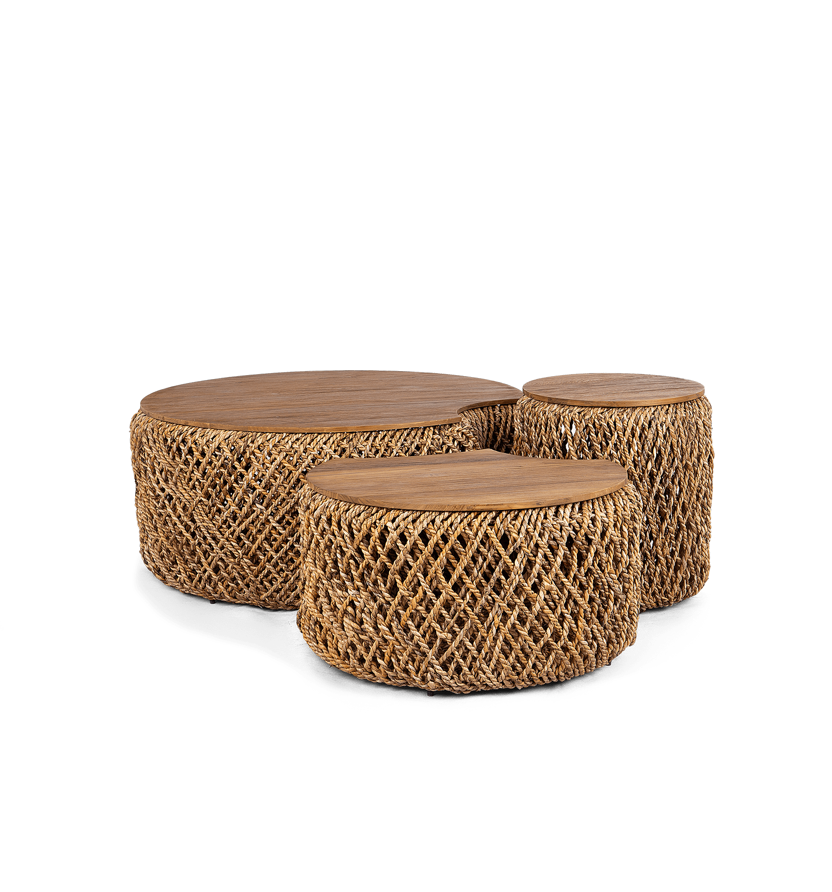 PADI COFFEE TABLE SET B BOIS BLANC HOME