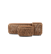 Load image into Gallery viewer, Knut Square Padi Coffee Table Set of 3