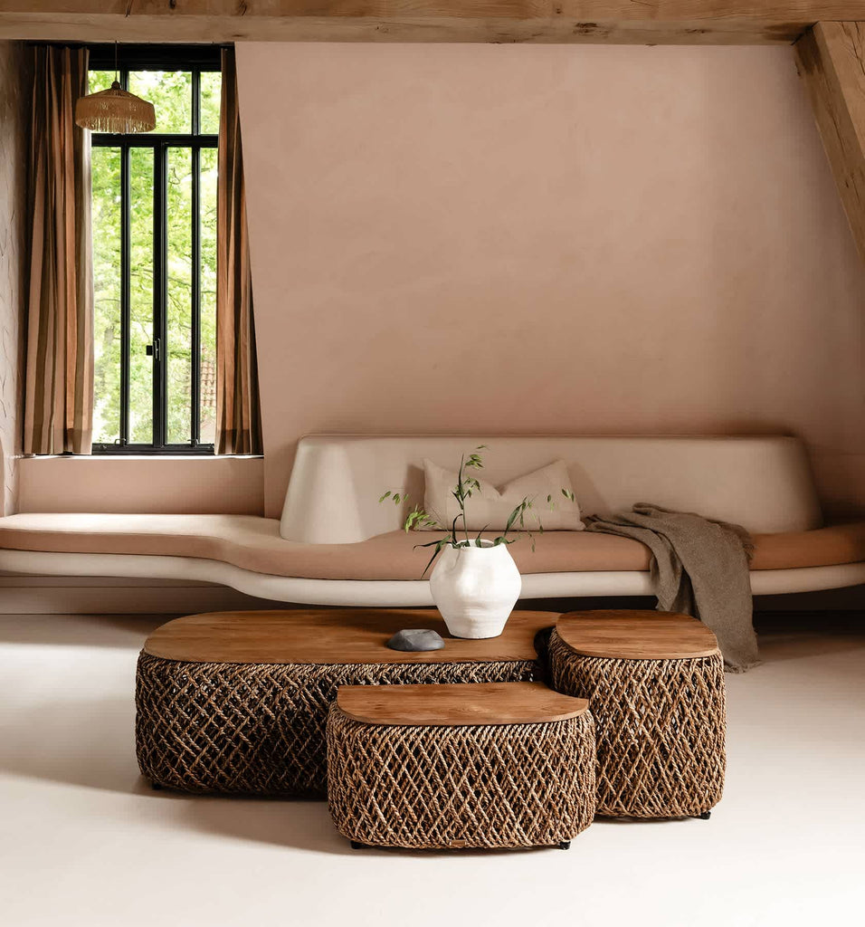 Knut Square Padi Coffee Table Set of 3