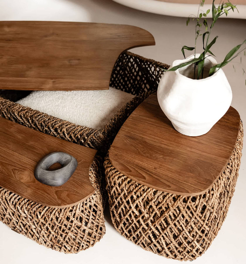 Knut Square Padi Coffee Table Set of 3