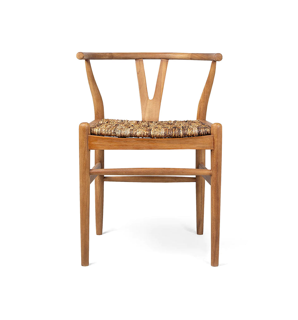 Teak and Abaca Dining Chair