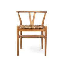 Load image into Gallery viewer, Teak and Abaca Dining Chair