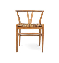 Laden Sie das Bild in den Galerie-Viewer, Teak and Abaca Dining Chair