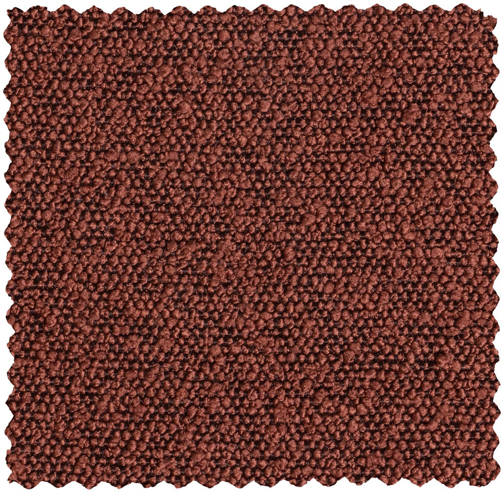 STATEMENT ARMCHAIR BOUCLE CHESTNUT BROWN