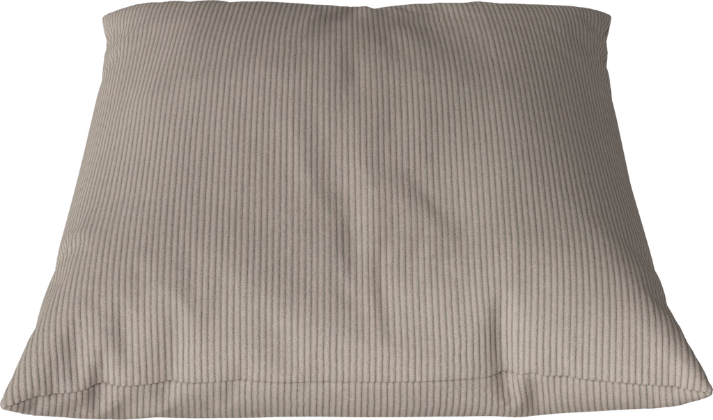 Classic Cushion 40x40 cm Linea - Velvet & corduroy, Dark beige