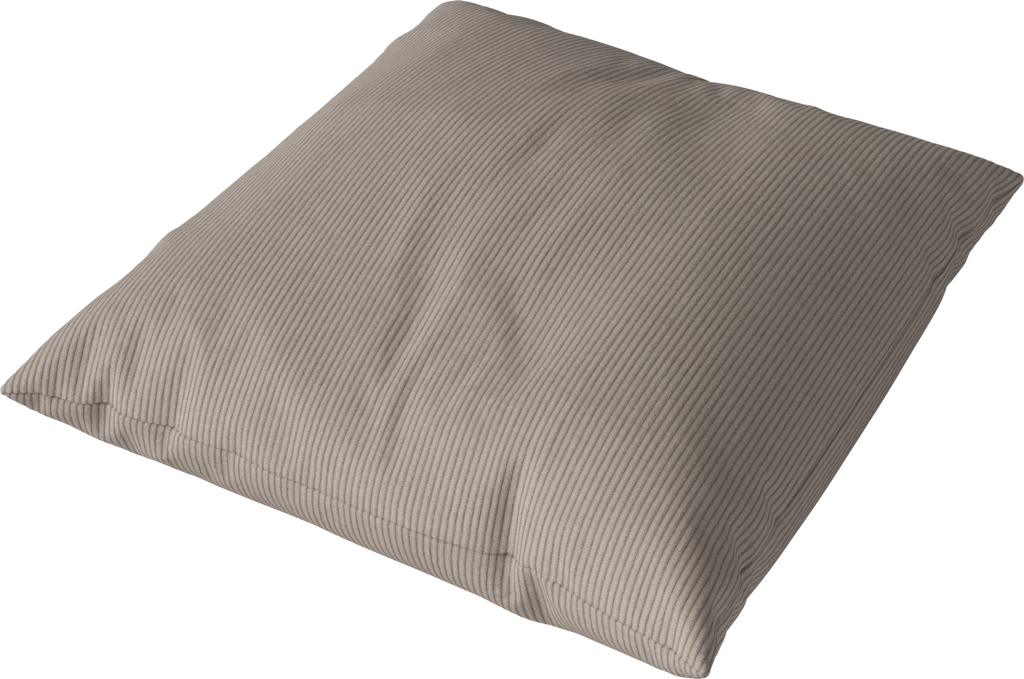 Classic Cushion 40x40 cm Linea - Velvet & corduroy, Dark beige