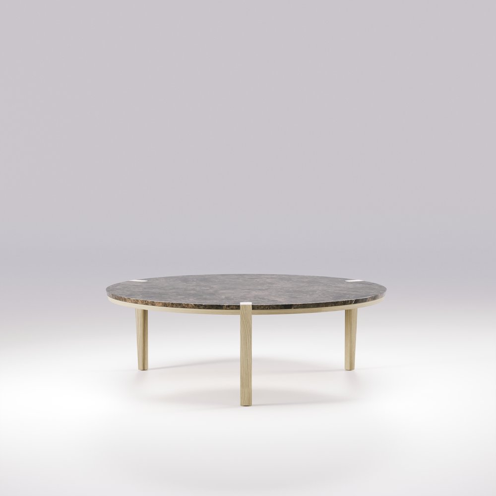 CORNER ROUND COFFEE TABLE