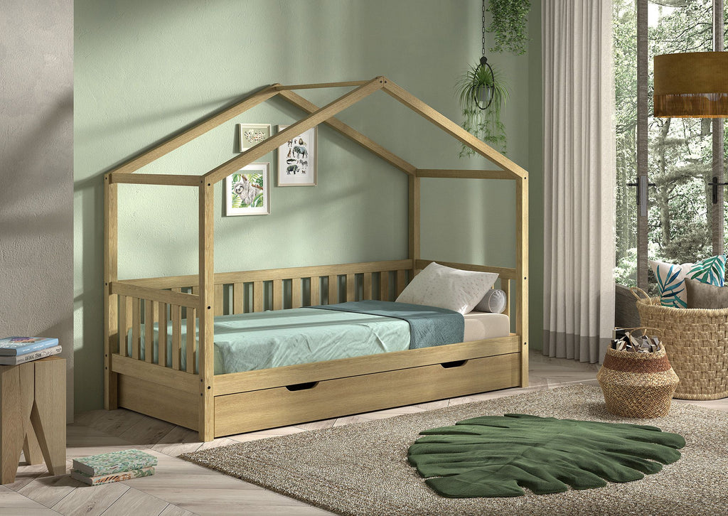 Solid Oak Kids Bed