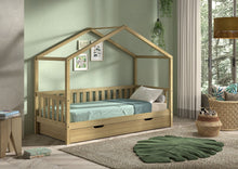 Load image into Gallery viewer, Solid Oak Kids Bed