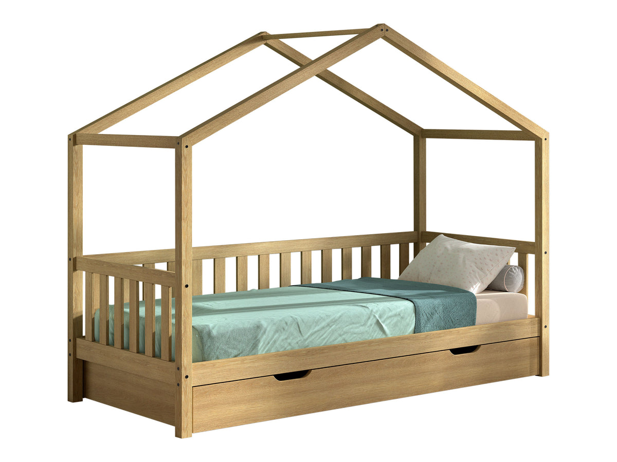Solid Oak Kids Bed
