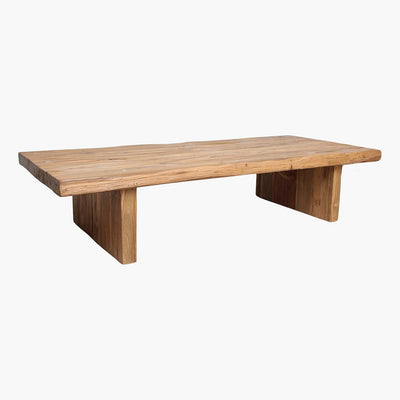 Recycled teak wood coffee table