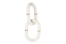 Carica l&#39;immagine nel visualizzatore di Gallery, DECORATION MARBLE 13X13X28 CHAIN NATURAL WHITE