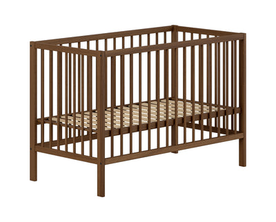 BABY BED 60 X 120 CM WALNUT
