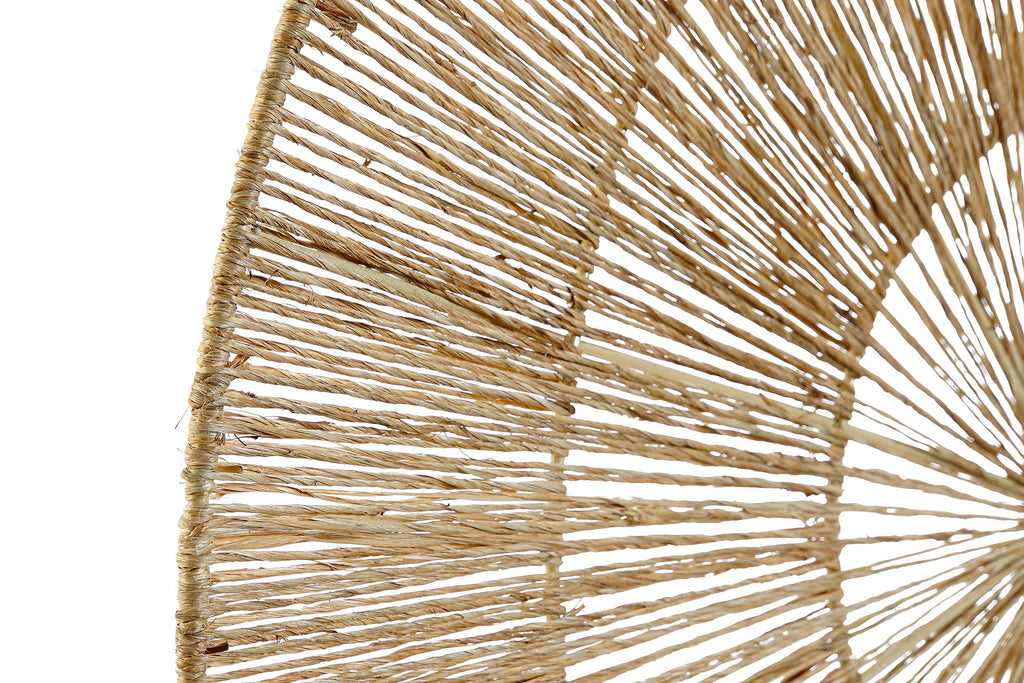 JUTE WALL DECORATION METAL 60X1X60 NATURAL