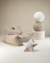 Load image into Gallery viewer, Cream White Star Cushion