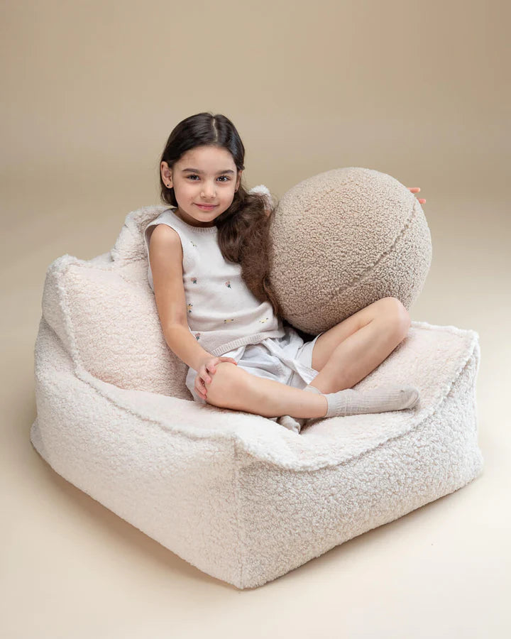 Cream White Beanbag Chair