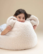 Load image into Gallery viewer, Cream White Bear Beanbag