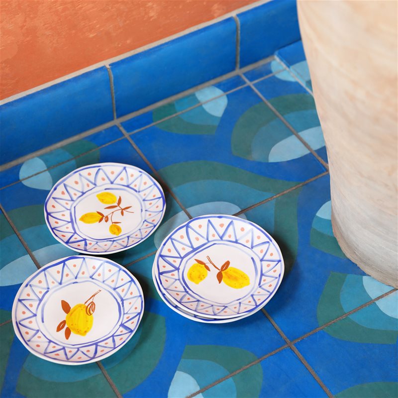Plate lemon moroccan set of 4