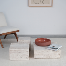 Charger l'image dans la galerie, Coffee table Dijon - Rough white sandstone travertine