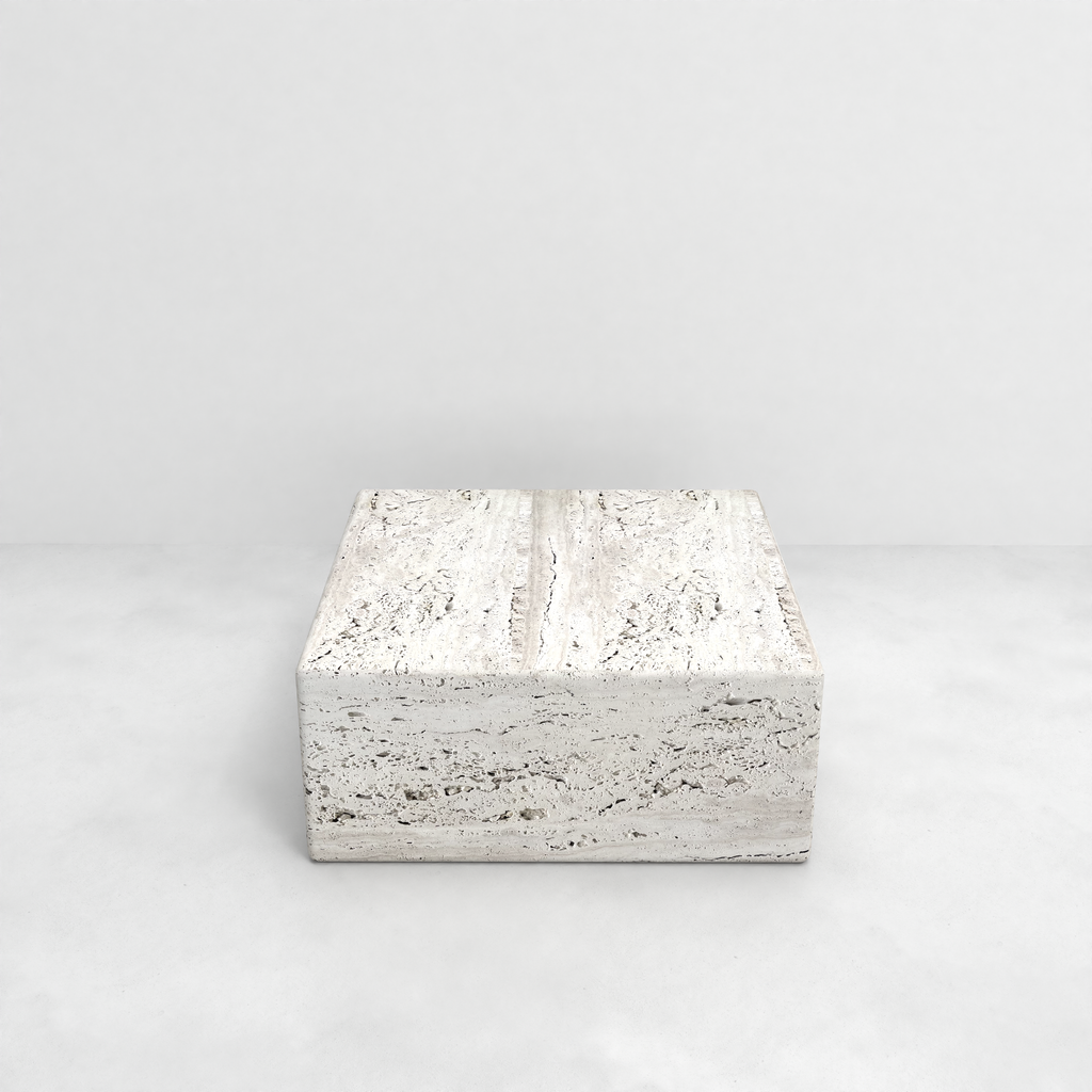 Coffee table - Extra Large - Dijon - Travertine - W80 D80 H35