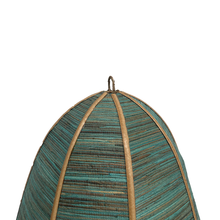 Load image into Gallery viewer, RATTAN BLUE LAMP