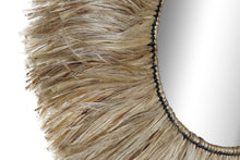 Load image into Gallery viewer, MIRROR JUTE GLASS 64X3X64 NATURAL