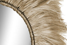 Load image into Gallery viewer, MIRROR JUTE GLASS 64X3X64 NATURAL