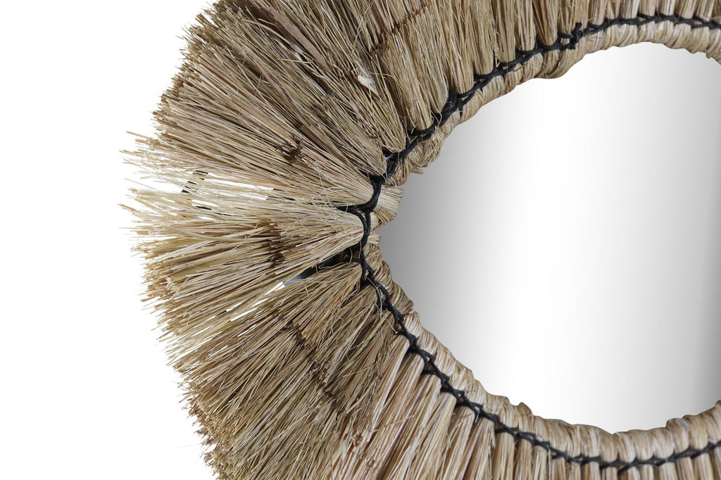 MIRROR JUTE GLASS 54X3X34 NATURAL