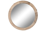 MIRROR RECYCLED WOOD TEAK 60X3X60 NATURAL