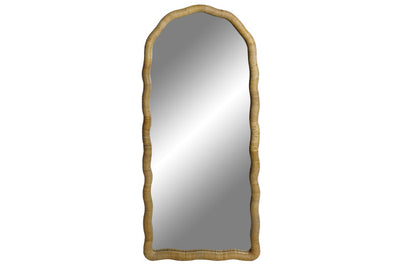 MIRROR RATTAN GLASS 51X4,5X120 WAVY NATURAL